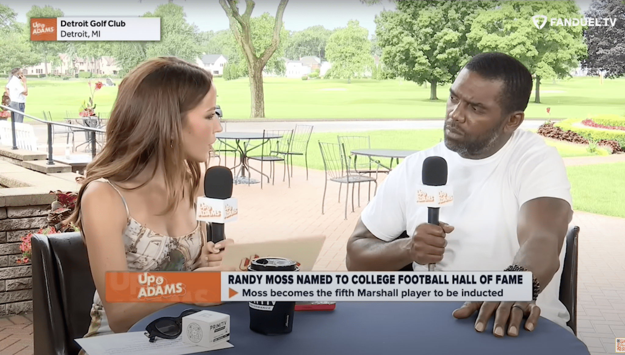 Randy Moss and Kay Adama